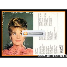 Autogramm Klassik | Renate HOLM | 1960er "Sängerportrait" (Portrait Color) Eurodisc