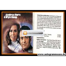 Autogramme Schlager | Andrea HORN + Wyn HOOP | 1971 "Komm Mit" (Decca)