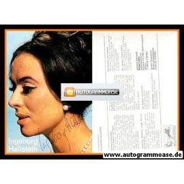 Autogramm Klassik | Ingeborg HALLSTEIN | 1970er "Sängerin Von Heute" (Portrait Color) Eurodisc