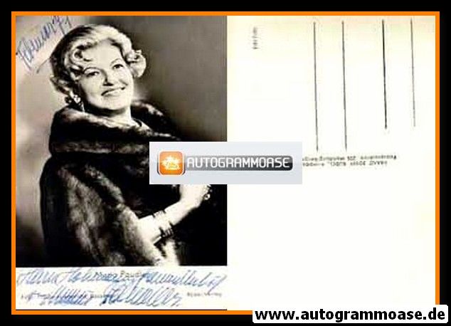 Autogramm Schauspieler | Maria PAUDLER | 1960er (Portrait SW Rüdel)