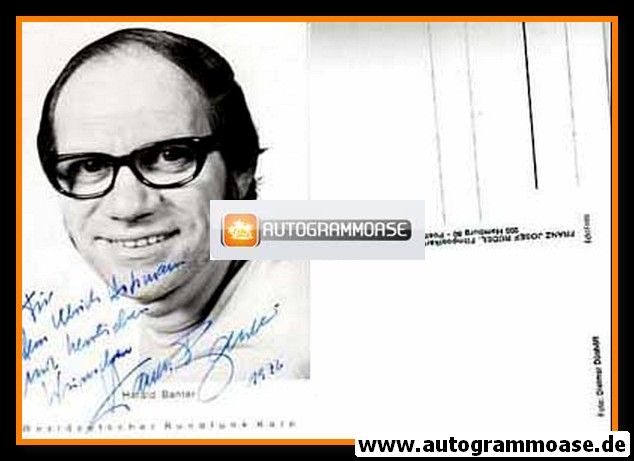 Autogramm Musik | Harald BANTER | 1970er (Portrait SW Rüdel) WDR