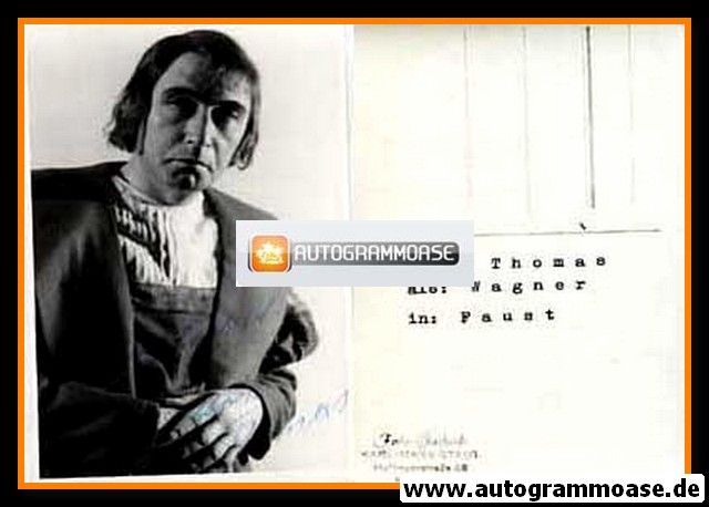 Autogramm Theater | Alfred THOMAS | 1970er "Faust"