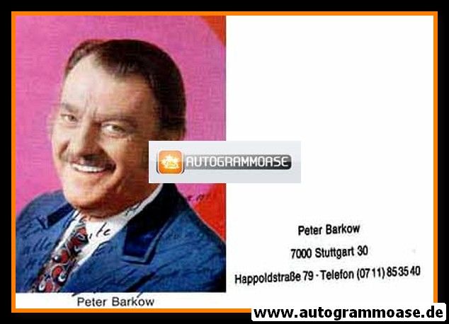 Autogramm Schauspieler | Peter BARKOW | 1980er (Portrait Color)