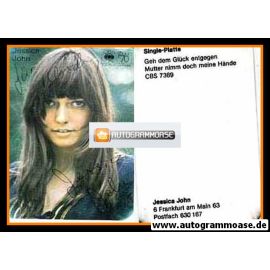 Autogramm Schlager | Jessica JOHN | 1971 "Geh Dem Glück Entgegen" CBS