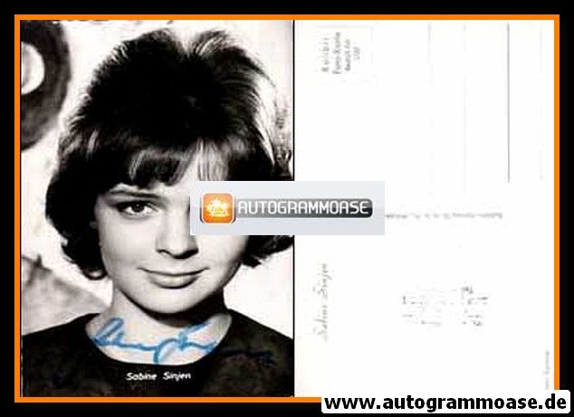 Autogramm Schauspieler | Sabine SINJEN | 1960er (Portrait SW) Kolibri 1769