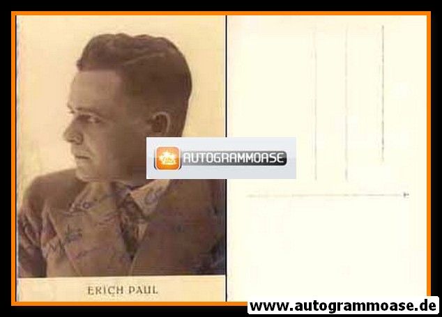Autogramm Schauspieler | Erich PAUL | 1930er (Portrait SW)