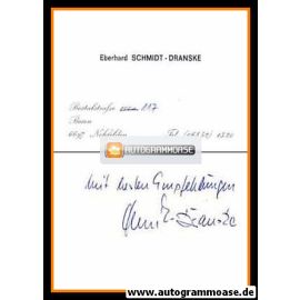 Autograph Kunst | Eberhard SCHMIDT-DRANSKE | Visitenkarte