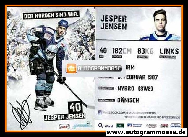 Autogramm Eishockey | Hamburg Freezers | 2011 | Jesper JENSEN