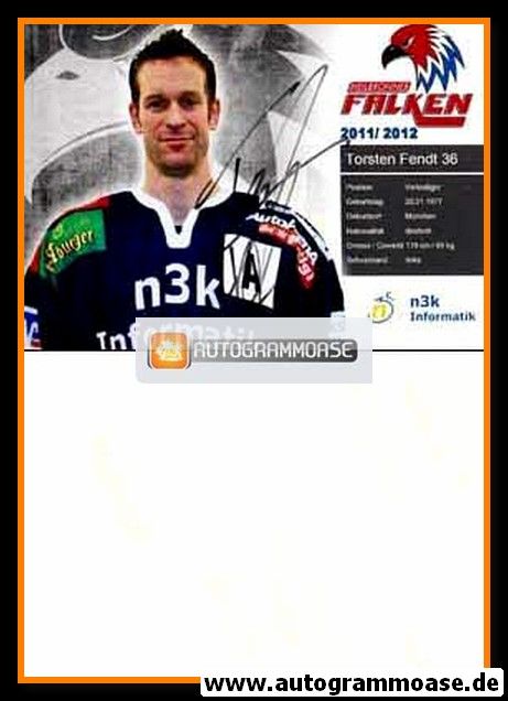 Autogramm Eishockey | Heilbronner Falken | 2011 Foto | Torsten FENDT