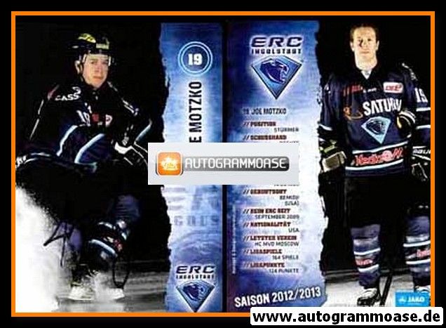 Autogramm Eishockey | ERC Ingolstadt | 2012 | Joe MOTZKO