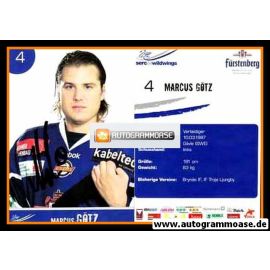 Autogramm Eishockey | Schwenninger Wild Wings | 2010 | Marcus GÖTZ