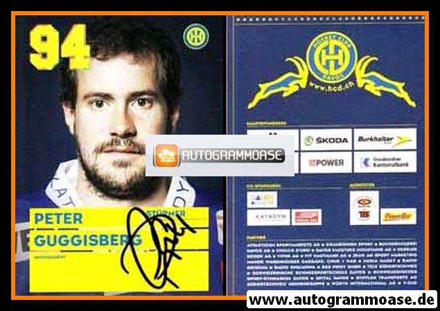 Autogramm Eishockey | HC Davos | 2010er | Peter GUGGISBERG