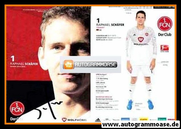 Autogramm Fussball | 1. FC Nürnberg | 2014 | Raphael SCHÄFER