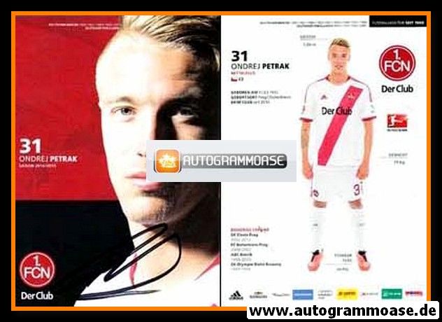 Autogramm Fussball | 1. FC Nürnberg | 2014 | Ondrej PETRAK