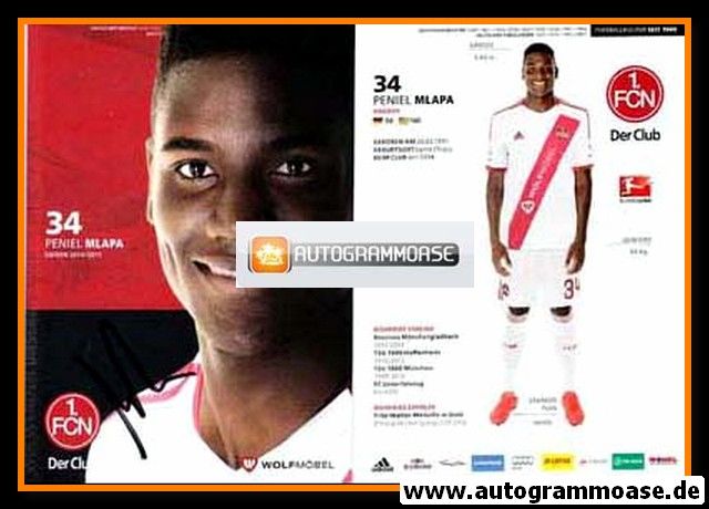 Autogramm Fussball | 1. FC Nürnberg | 2014 | Peniel MLAPA