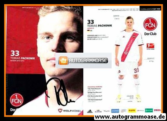 Autogramm Fussball | 1. FC Nürnberg | 2014 | Tobias PACHONIK