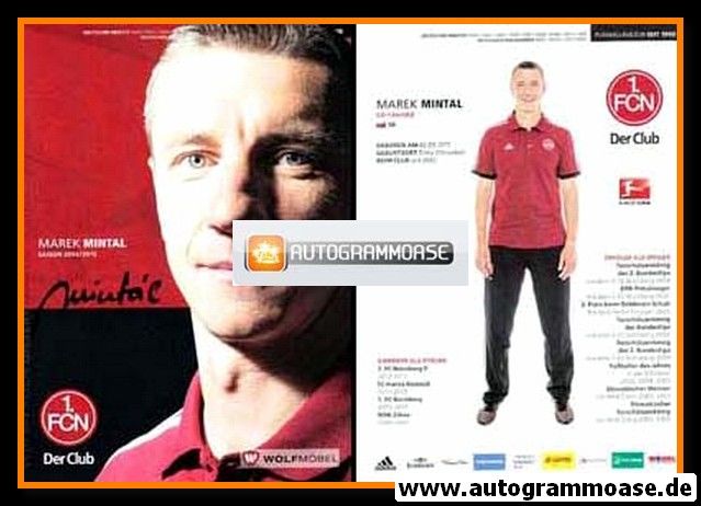 Autogramm Fussball | 1. FC Nürnberg | 2014 | Marek MINTAL