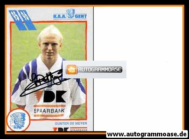 Autogramm Fussball | KAA Gent | 1995 | Gunter DE MEYER