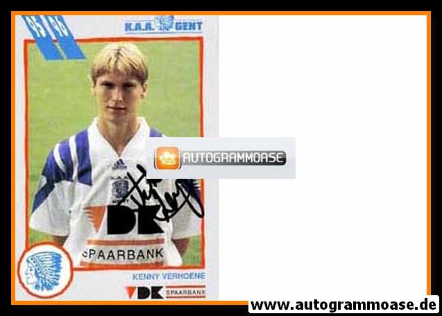 Autogramm Fussball | KAA Gent | 1995 | Kenny VERHOENE