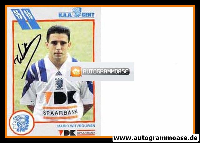 Autogramm Fussball | KAA Gent | 1995 | Mario WITVROUWEN