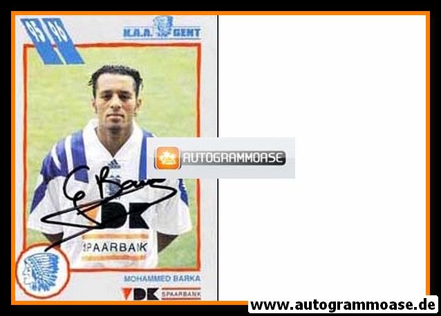 Autogramm Fussball | KAA Gent | 1995 | Mohammed BARKA