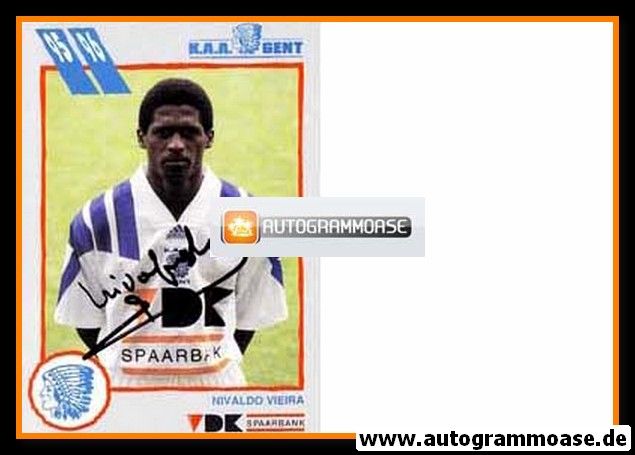 Autogramm Fussball | KAA Gent | 1995 | Nivaldo VIEIRA