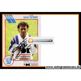 Autogramm Fussball | KAA Gent | 1995 | Pascal DE VREESE