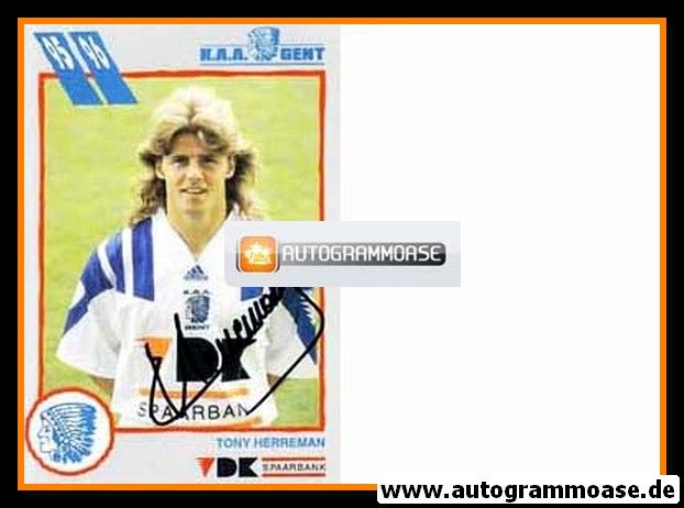 Autogramm Fussball | KAA Gent | 1995 | Tony HERREMAN