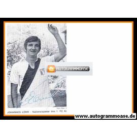 Autogramm Fussball | 1. FC Köln | 1960er | Johannes LÖHR (Portrait SW)