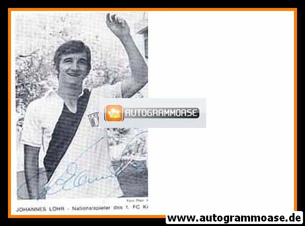 Autogramm Fussball | 1. FC Köln | 1960er | Johannes LÖHR (Portrait SW)