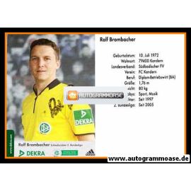 Autogramm Fussball | Schiedsrichter | 2000er Dekra | Ralf BROMBACHER