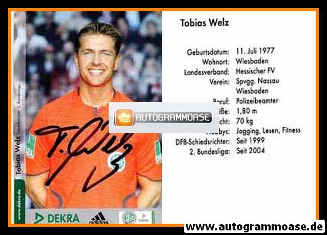 Autogramm Fussball | Schiedsrichter | 2000er Dekra | Tobias WELZ