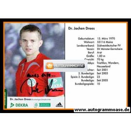 Autogramm Fussball | Schiedsrichter | 2000er Dekra | Jochen DREES
