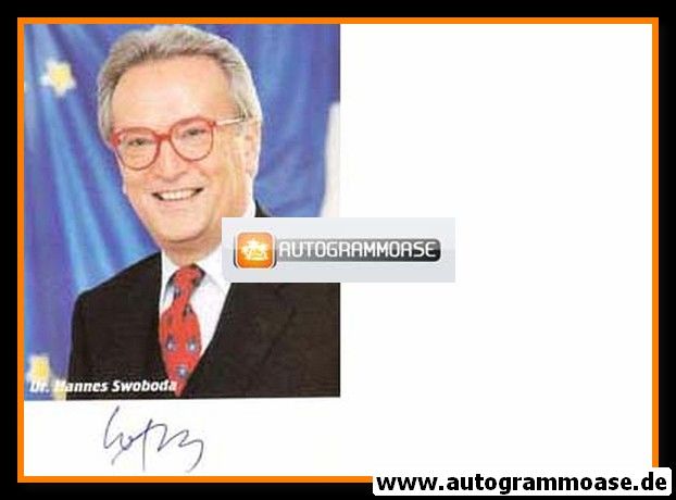 Autogramm Politik | Österreich (SPÖ) | Hannes SWOBODA | 2000er (Portrait Color)