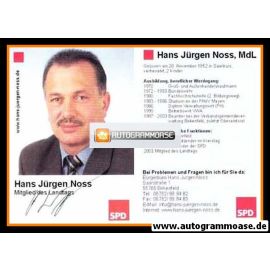 Autogramm Politik | SPD | Hans Jürgen NOSS | 2000er (Portrait Color)