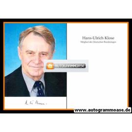 Autogramm Politik | SPD | Hans-Ulrich KLOSE | 2000er (Portrait Color)