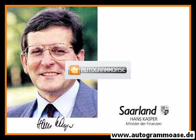 Autogramm Politik | SPD | Hans KASPER | 1990er (Portrait Color)