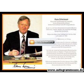 Autogramm Politik | CSU | Hans ZEHETMAIR | 2000er (Lebenslauf)