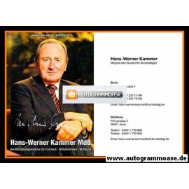 Autogramm Politik | CDU | Hans-Werner KAMMER | 2000er (Portrait Color)