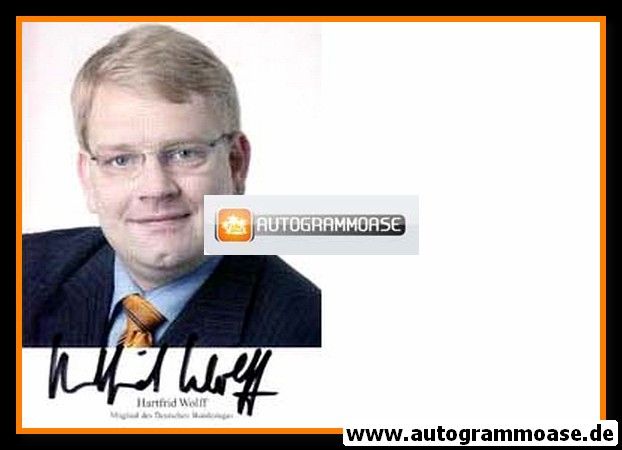 Autogramm Politik | FDP | Hartfrid WOLFF | 2000er (Portrait Color) 
