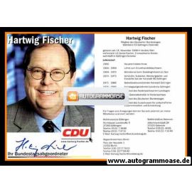 Autogramm Politik | CDU | Hartwig FISCHER | 2000er (Lebenslauf)