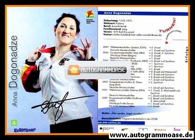 Autogramm Turnen | Anna DOGONADZE | 2007 (DTB)