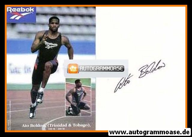 Autogramm Sprint | Ato BOLDON | 1990er (Reebok)
