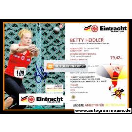 Autogramm Hammerwurf | Betty HEIDLER | 2010 (Eintracht Frankfurt)