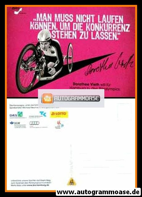 Autogramm Paralympics | Radsport | Dorothee VIETH | 2012 (Team London)