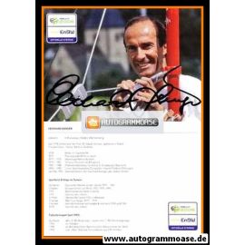 Autogramm Turnen | Eberhard GIENGER | 2006 (Portrait Color EnBW WM) OS-Bronze