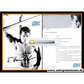 Autogramm Turnen | Fabian HAMBÜCHEN | 2008 (Portrait SW Poly Rack) OS-Gold