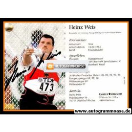 Autogramm Hammerwurf | Heinz WEIS | 1990er (Wettkampf Color)