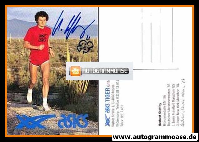 Autogramm Langstrecke | Herbert STEFFNY | 1986 (Asics)