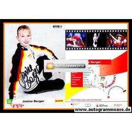 Autogramm Turnen | Janine BERGER | 2000er (DTB)